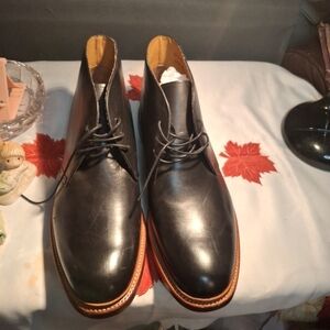 Classic Black Leather Men's Boots